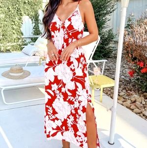 NEW Floral Print O Ring Dress